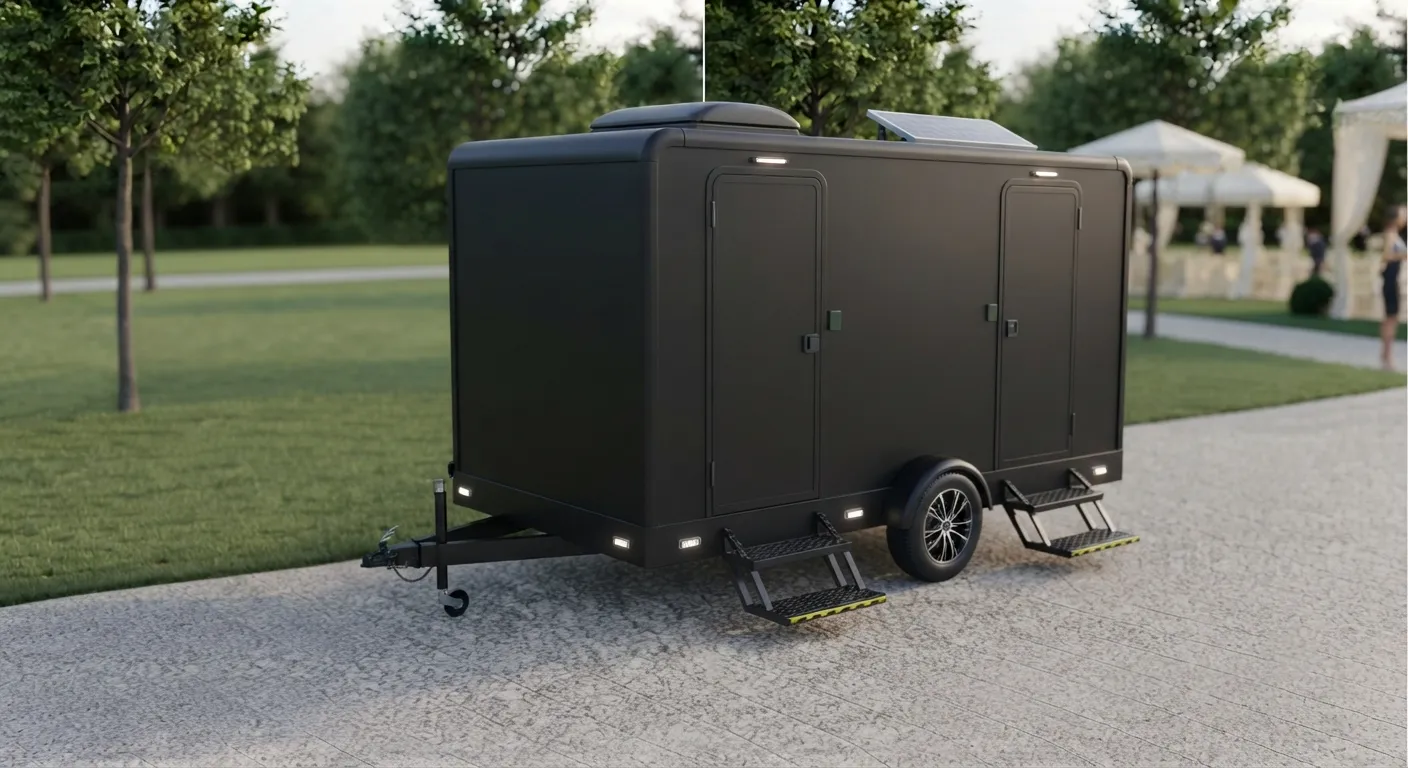 2 Stall Restroom Trailer in New Rochelle, NY