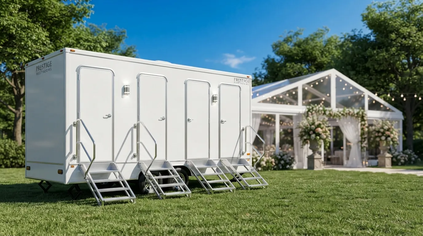 4 Stall Restroom Trailer in New Rochelle, NY